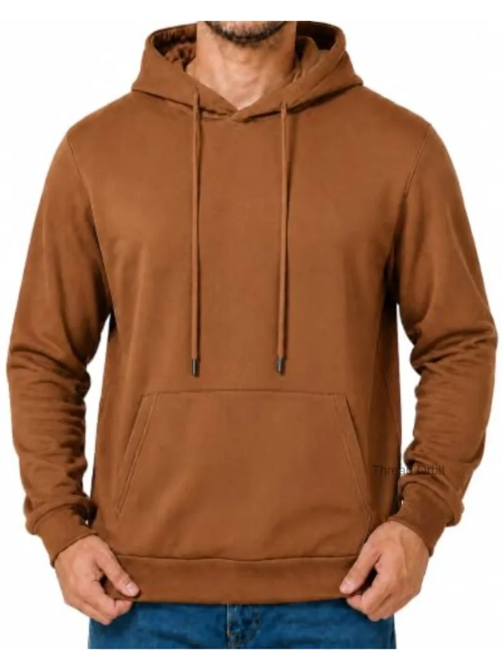 Fleece Hoodie Pullover Long Sleeve Hooded Sweatshirt Drawstring Casual Workout